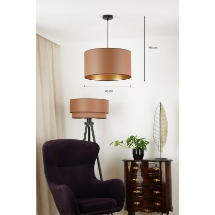 Brilagi - Oregon Roller Vege riippuvalaisin 1xE27/15W/230V Ø 45 cm ruskea