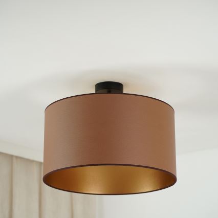 Brilagi - Kiinnitettävä kattovalaisin OREGON ROLLER VEGE 1xE27/15W/230V Ø 45 cm ruskea