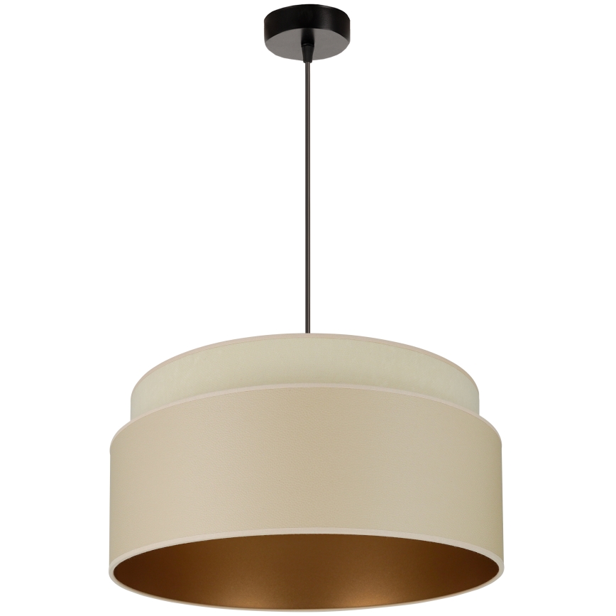 Brilagi - Riippuvalaisin OREGON VEGE 1xE27/15W/230V Ø 45 cm beige