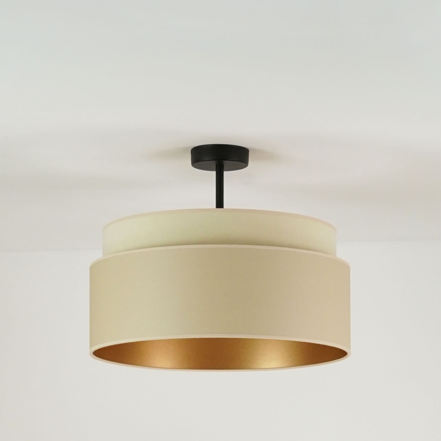 Brilagi - Kiinnitettävä kattovalaisin OREGON VEGE 1xE27/15W/230V halkaisija 45 cm beige