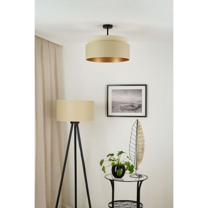 Brilagi - Kiinnitettävä kattovalaisin OREGON VEGE 1xE27/15W/230V halkaisija 45 cm beige
