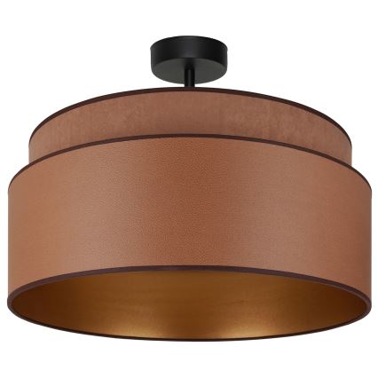 Brilagi - Kiinnitettävä kattovalaisin OREGON VEGE 1xE27/15W/230V halkaisija 45 cm ruskea