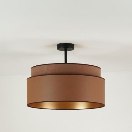 Brilagi - Kiinnitettävä kattovalaisin OREGON VEGE 1xE27/15W/230V halkaisija 45 cm ruskea