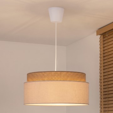 Brilagi - PADOVA-riippuvalaisin vaijerilla, 1xE27/60W/230V, halkaisija 40 cm, beige
