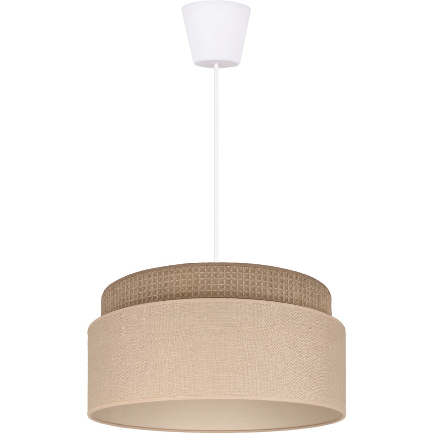 Brilagi - PADOVA-riippuvalaisin vaijerilla, 1xE27/60W/230V, halkaisija 40 cm, beige