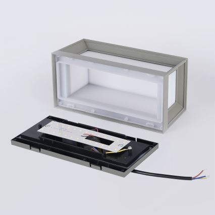 Brilagi - PARKER LED/12W/230V ulkoseinävalaisin, harmaa, IP44