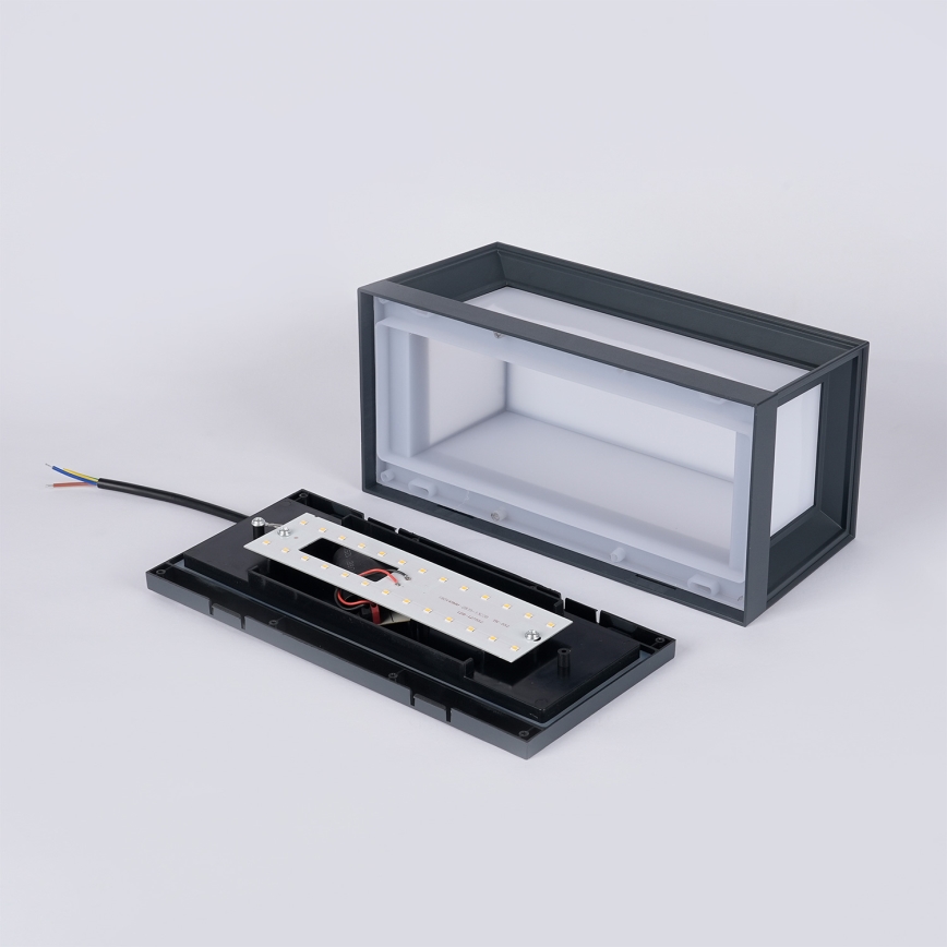 Brilagi - LED ulkoseinävalaisin PARKER LED/12W/230V 3000/4500/6000K antrasiitti IP44