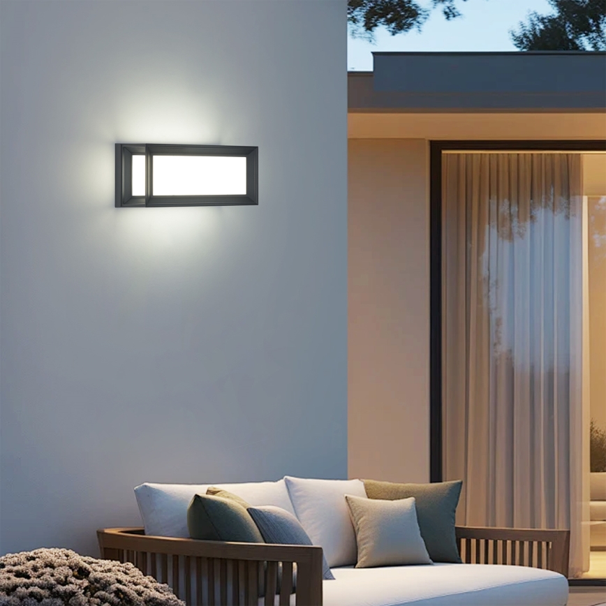 Brilagi - PARKER LED ulkoseinävalaisin 12W/230V antrasiitti IP44
