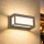 Brilagi - PARKER LED-ulkoseinävalaisin liiketunnistimella LED/12W/230V harmaa IP44