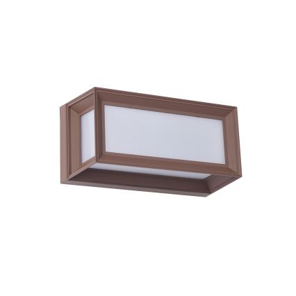 Brilagi - LED ulkoseinävalaisin liiketunnistimella PARKER LED/12W/230V ruskea IP44
