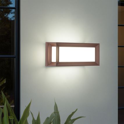 Brilagi - LED ulkoseinävalaisin liiketunnistimella PARKER LED/12W/230V ruskea IP44