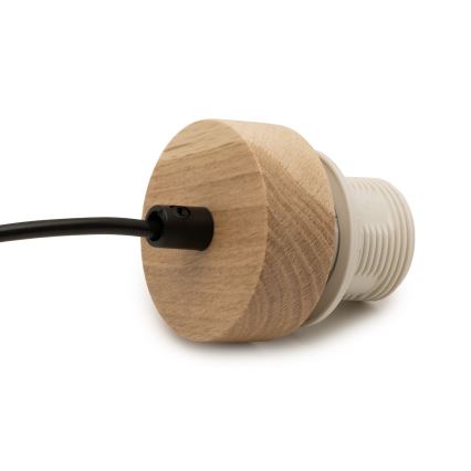 Brilagi - PARTY-virtajohto 1x E27, enintään 60 W, 230 V, halkaisija 10 cm, tammi