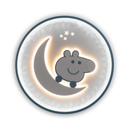 Brilagi - LED-lastenkattovalaisin PIGGY LED/70W/230V 3000/4500/6000K halkaisija 45 cm