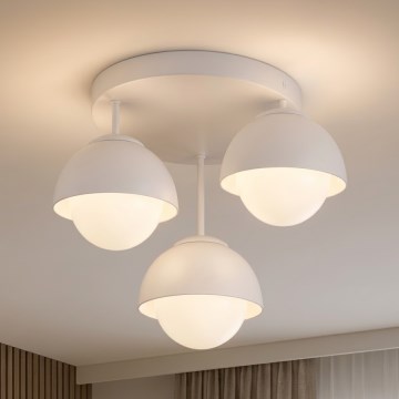 BRILAGI - Pinnalle asennettava kattovalaisin COSMO 3xE27/60W/230V valkoinen/kultainen
