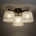 Brilagi - Pinnalle asennettava kattovalaisin LATTE 3xE27/15W/230V mänty/beige