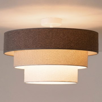 Brilagi - Pinnalle asennettava kattovalaisin LUNETA 1xE27/60W/230V Ø 40 cm harmaa/kerma/valkoinen