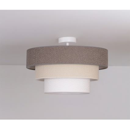 Brilagi - Pinnalle asennettava kattovalaisin LUNETA 1xE27/60W/230V Ø 40 cm harmaa/kerma/valkoinen