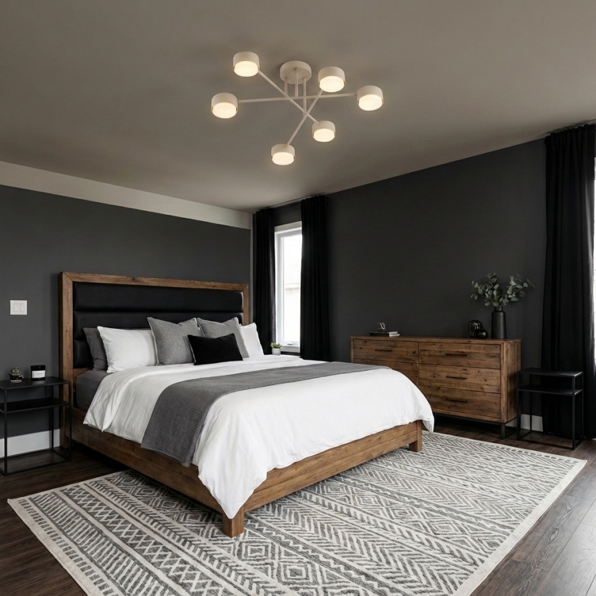 Brilagi - Pinnalle asennettava kattovalaisin MONO 6xGX53/12W/230V beige