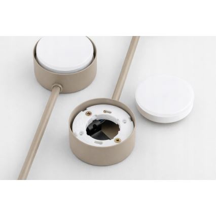 Brilagi - Pinnalle asennettava kattovalaisin MONO 6xGX53/12W/230V beige