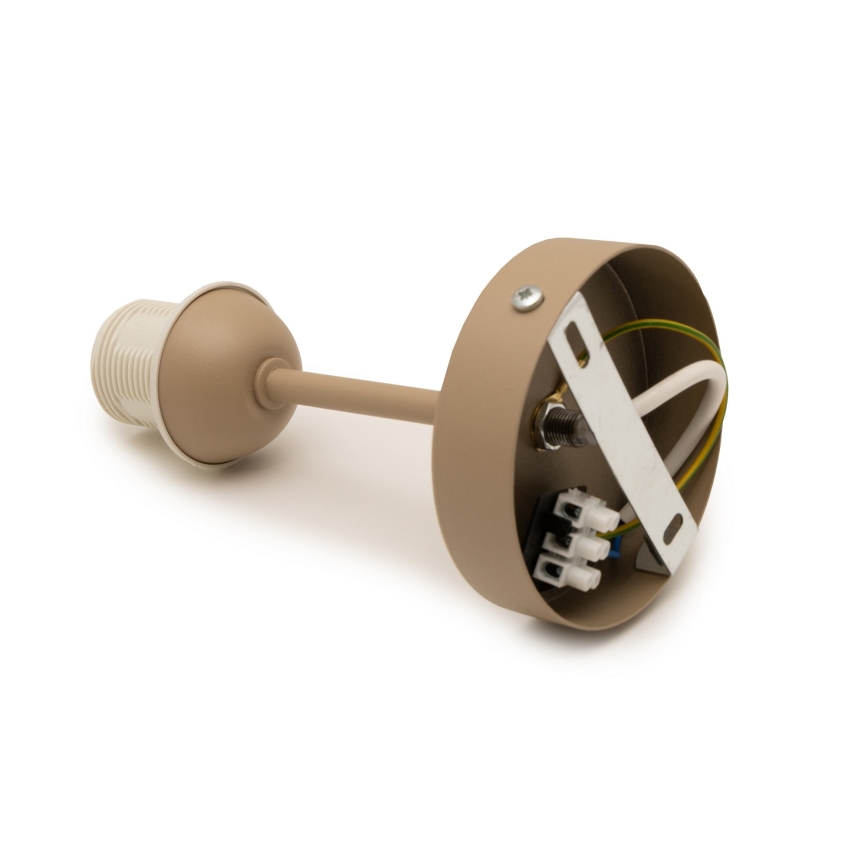 Brilagi - Pinnalle asennettava kattovalaisin PARTY 1xE27/60W/230V halkaisija 10 cm beige
