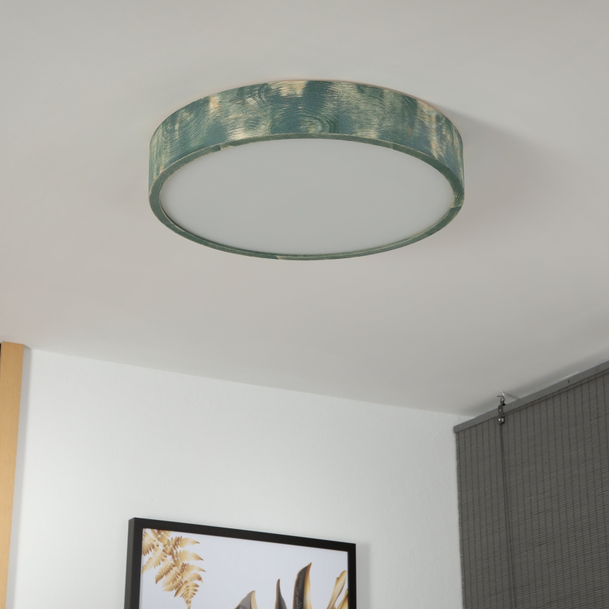 Brilagi - PINO-kattovalaisin 3xE27/15W/230V mänty/vihreä halkaisija 47,5 cm