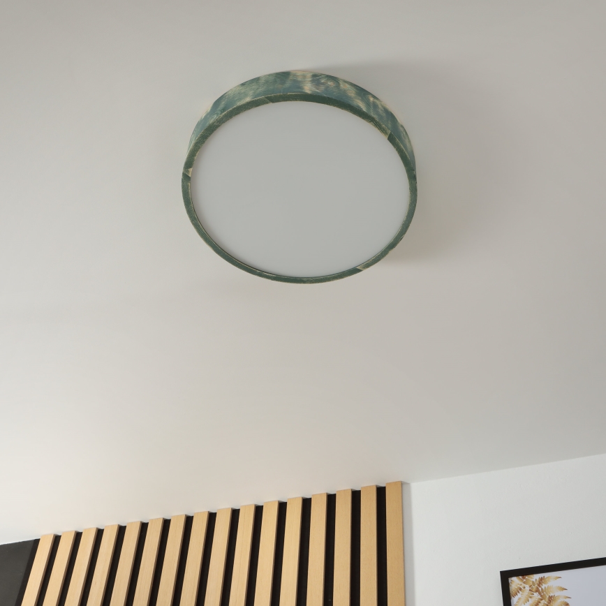 Brilagi - PINO-kattovalaisin 3xE27/15W/230V mänty/vihreä halkaisija 47,5 cm