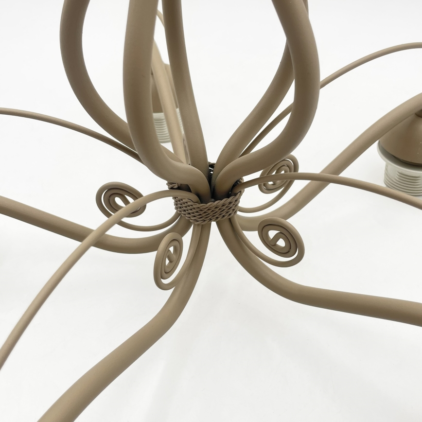 Brilagi - Pinta-asennettava kattokruunu ANTICO MODERN 5xE27/60W/230V beige