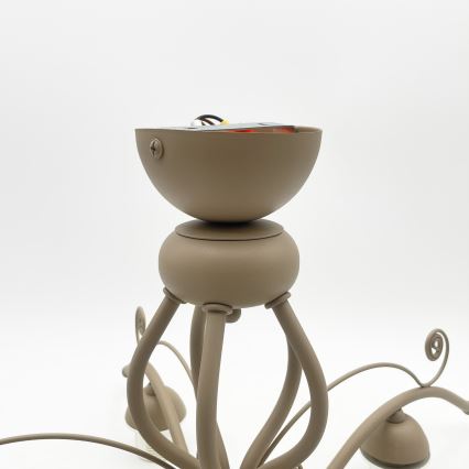 Brilagi - Pinta-asennettava kattokruunu ANTICO MODERN 5xE27/60W/230V beige