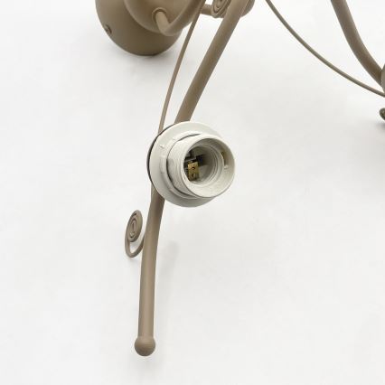 Brilagi - Pinta-asennettava kattokruunu ANTICO MODERN 5xE27/60W/230V beige