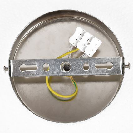 Brilagi - Pinta-asennettava kattokruunu ECLIPSE 7xE14/10W/230V halkaisija 48 cm hopea