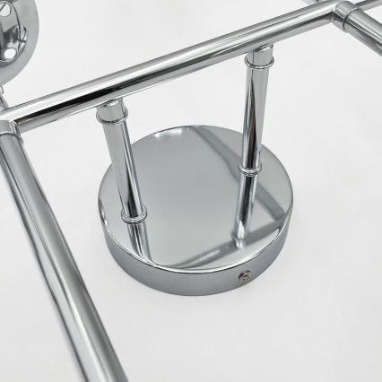 Brilagi - pinta-asennettava kattokruunu MALONY 6xE14/20W/230V kiillotettu kromi