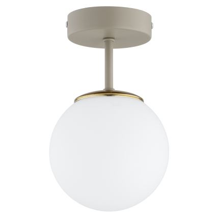 Brilagi - Pinta-asennettava kattokruunu MILO ECRU 1xE27/60W/230V beige/kultainen