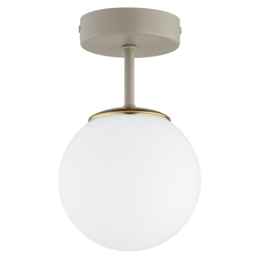 Brilagi - Pinta-asennettava kattokruunu MILO ECRU 1xE27/60W/230V beige/kultainen
