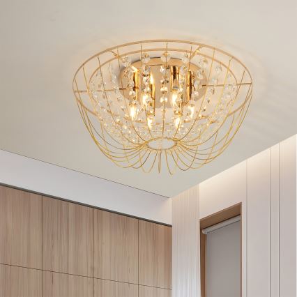 Brilagi - Pinta-asennettava kattokruunu VASTERAS 6xE14/40W/230V Ø 60 cm