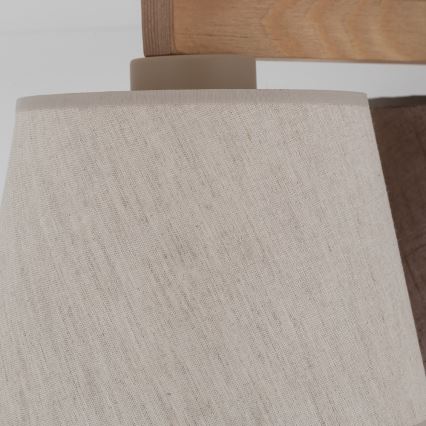 Brilagi - Pinta-asennettava kattovalaisin LATTE 3xE27/15W/230V mänty/sekaväri