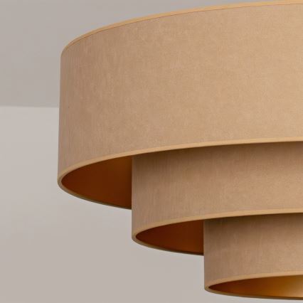 Brilagi - Pinta-asennettava kattovalaisin LUNETA 3xE27/60W/230V Ø 80 cm beige/kulta