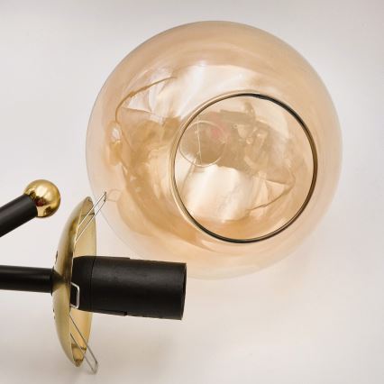 Brilagi - Pinta-asennettava kattovalaisin MALIVA 3xE14/15W/230V kultainen