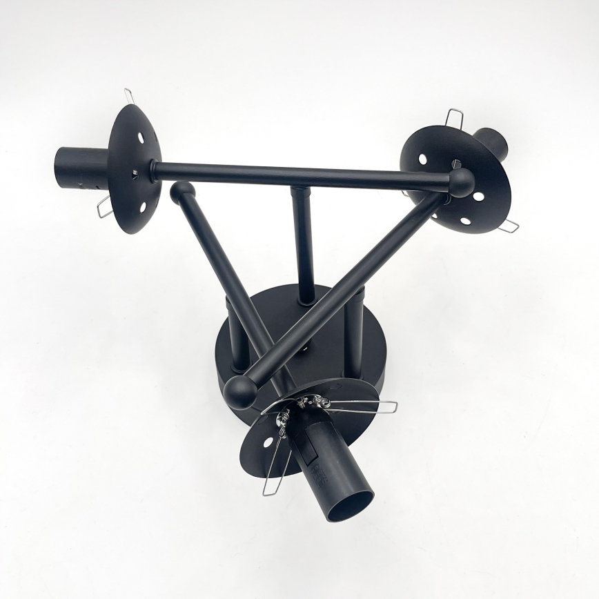 Brilagi - Pinta-asennettava kattovalaisin MALIVA 3xE14/15W/230V musta/kirkas