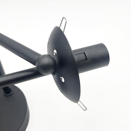 Brilagi - Pinta-asennettava kattovalaisin MALIVA 3xE14/15W/230V musta/kirkas