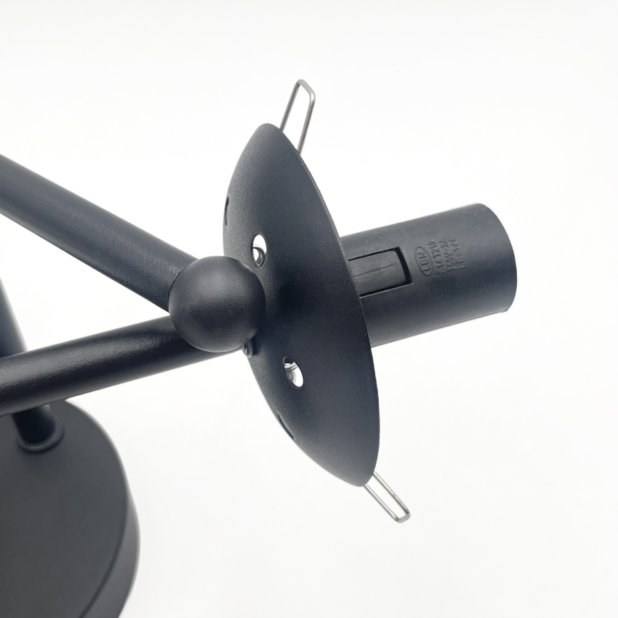 Brilagi - Pinta-asennettava kattovalaisin MALIVA 3xE14/15W/230V musta/kirkas