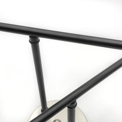 Brilagi - Pinta-asennettava kattovalaisin MALIVA 4xE14/15W/230V mattakromi/savunvärinen