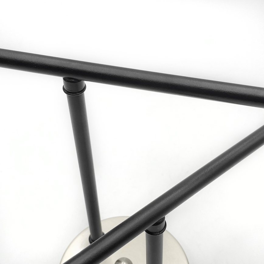 Brilagi - Pinta-asennettava kattovalaisin MALIVA 4xE14/15W/230V mattakromi/savunvärinen