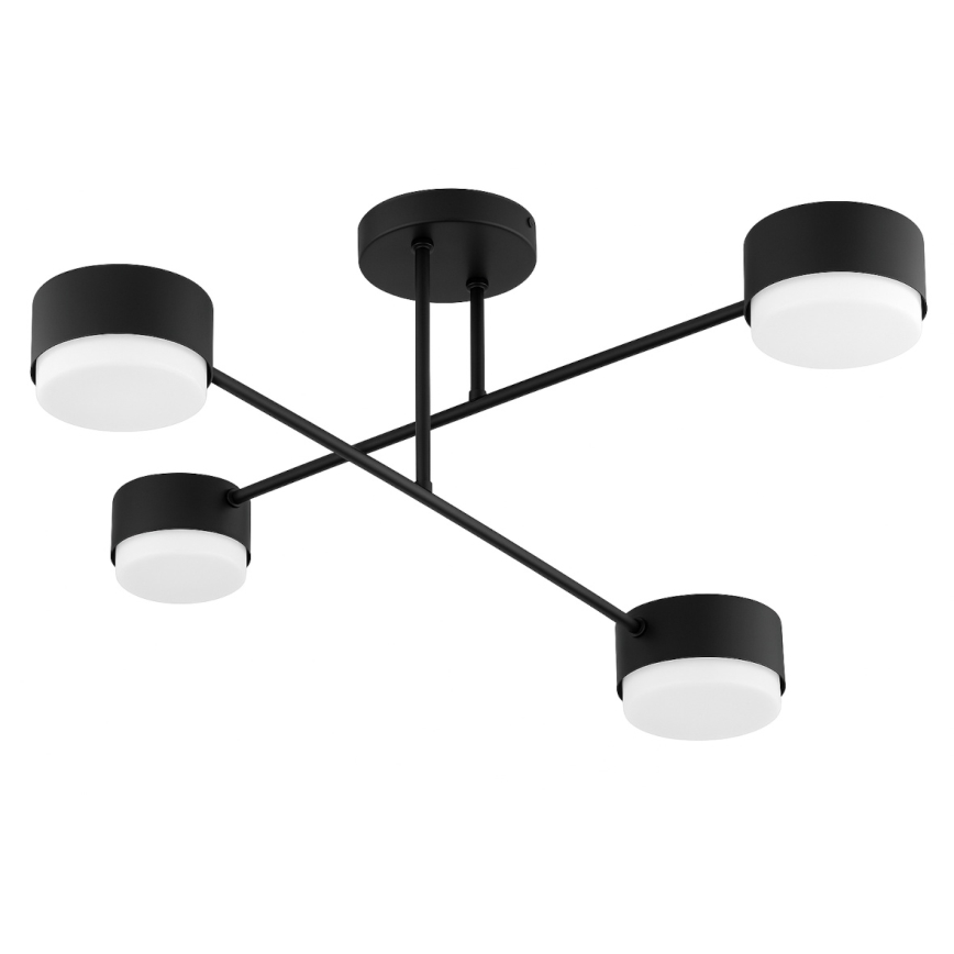 Brilagi - Pinta-asennettava kattovalaisin MONO 4xGX53/12W/230V musta