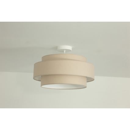 Brilagi - Pinta-asennettava kattovalaisin RESNA 1xE27/60W/230V, halkaisija 40 cm, beige