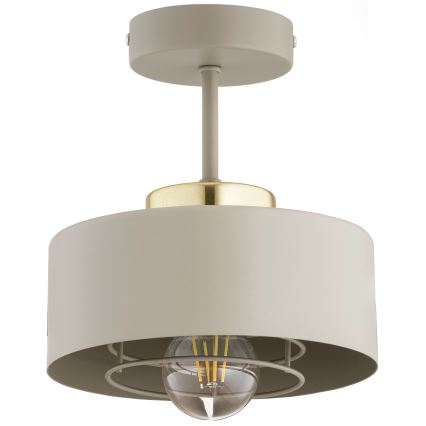 Brilagi - Pinta-asennettava kattovalaisin SPRING 1xE27/60W/230V beige/kulta