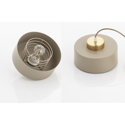 Brilagi - Pinta-asennettava kattovalaisin SPRING 1xE27/60W/230V beige/kulta