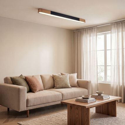 BRILAGI - LED pintakiinnitteinen kattovalaisin GARDALINE LED/100W/230V 120 cm tammi/musta
