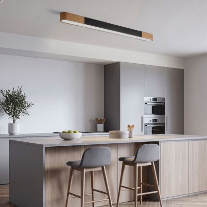 BRILAGI - LED pintakiinnitteinen kattovalaisin GARDALINE LED/100W/230V 120 cm tammi/musta
