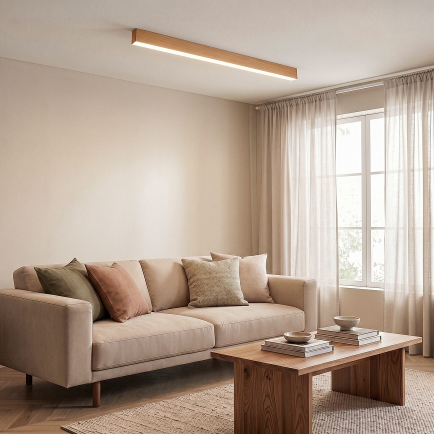 BRILAGI - Pinta-asennettava LED-kattovalaisin GARDALINE LED/108W/230V 120 cm tammi