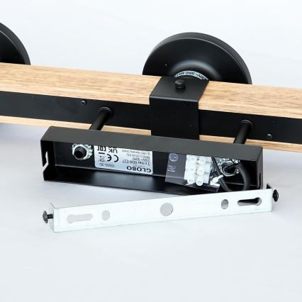 Brilagi - Pinta-asenteinen kattovalaisin VISTA 3xE27/60W/230V tammi